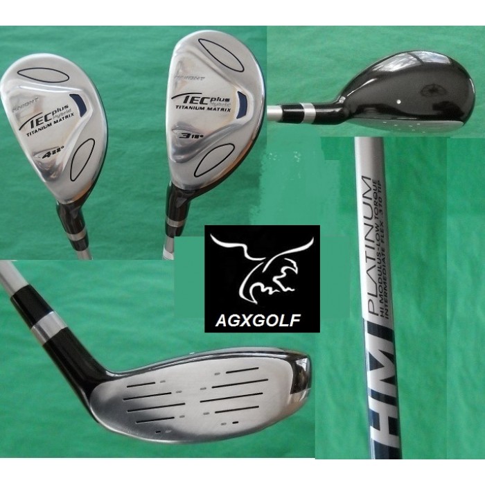 USED AGXGOLF MENS LEFT HAND TECH PLUS GRAPHITE SHAFT HYBRID IRONS SET